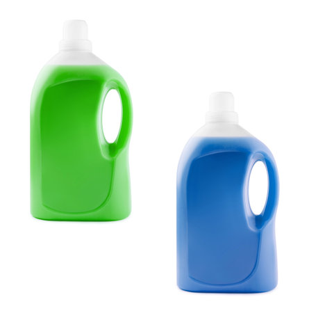 liquid soap or detergent in a plastic bottlesの写真素材