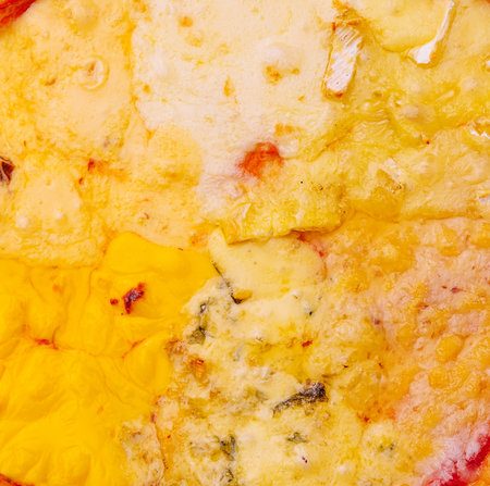 Quattro formaggio - italian pizza with four sorts of cheeseの写真素材