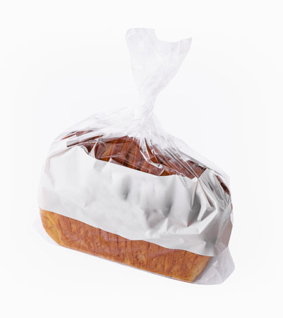 Sweet bread on a white backgroundの写真素材