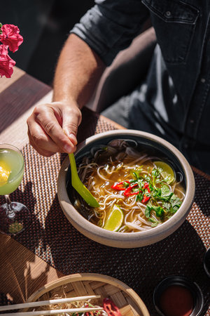 Traditional vietnamese street foodの写真素材