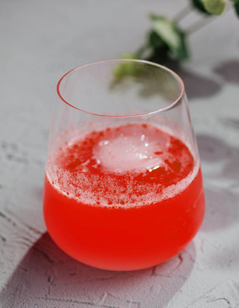 Homemade refreshing summer lemonade drinkの写真素材