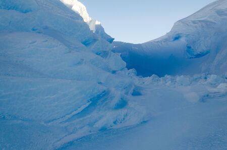 Inside a Blue Ice Chasm
