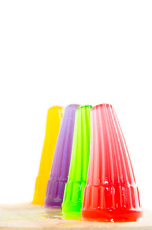 jelly pops fresh and sweet on white