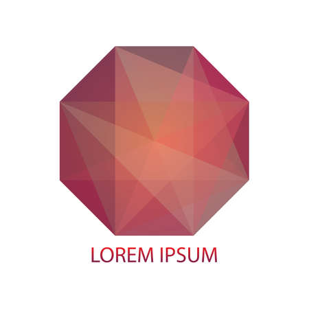 crystal abstract iconのイラスト素材