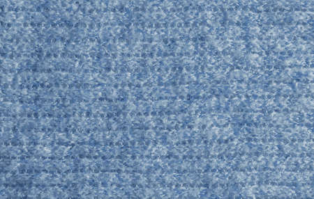Realistic illustration of a gray-blue knitted carpet close-up. Textile texture on a gray-blue background. Detailed warm yarn background. Natural wool fabric, sweater fragment.の写真素材