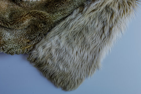 Fox fur textures. Fox shaggy fur texture. Abstract fabric. fluffy rusty texture. Smooth surface,...