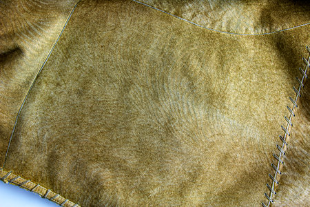 leather background. Beige texture of leather, brown suede.の写真素材
