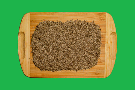 Whole dill seeds close-up. Anetum graveolens organic fruit for medicinal herbs concept. Spices,...