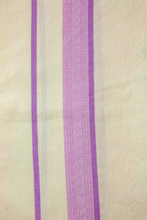 Closeup detail of multi color fabric texture samples.の写真素材