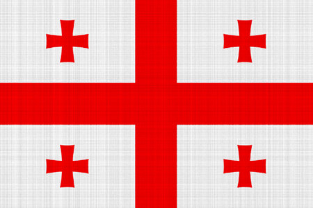 Flag of Georgia on a textured background. conceptual collage.の写真素材