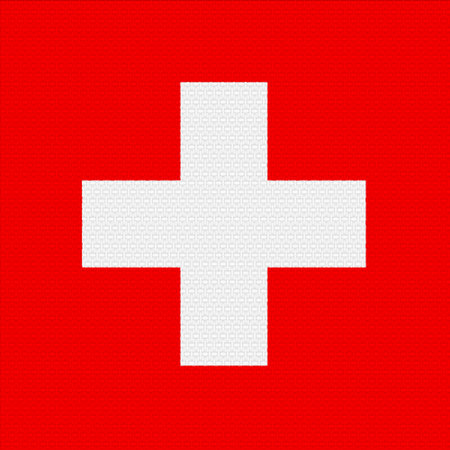 Switzerland flag on a textured background. conceptual collage.の写真素材