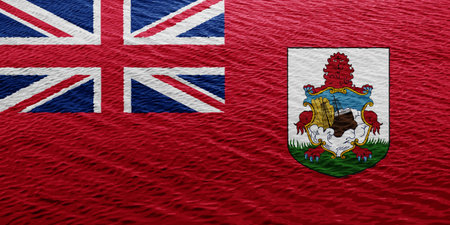 Flag of Bermuda on a textured background. concept collage.の写真素材
