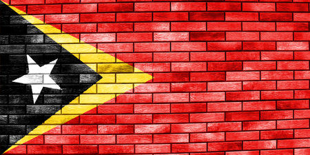 Flag of East Timor on a textured background. concept collage.の写真素材