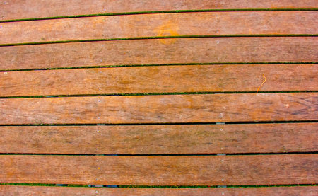 Texture of natural wood. Well crafted wood planks as a background.の写真素材