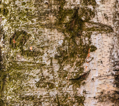 Birch bark texture. The texture of the birch bark. Birch bark background. Birch tree trunk, Betula pendula.の写真素材
