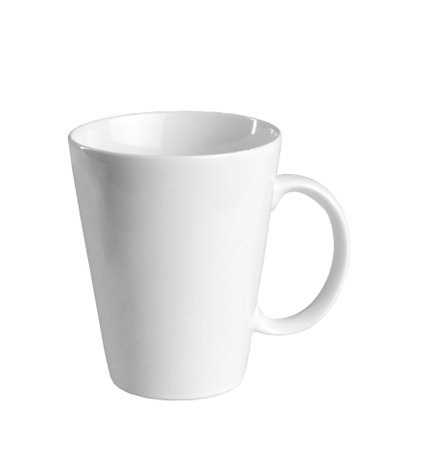 whitecup. side view. isolate. mockup templateの写真素材