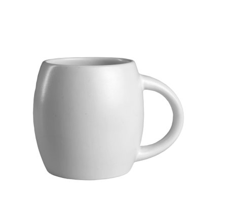 whitecup. side view. isolate. mockup templateの写真素材