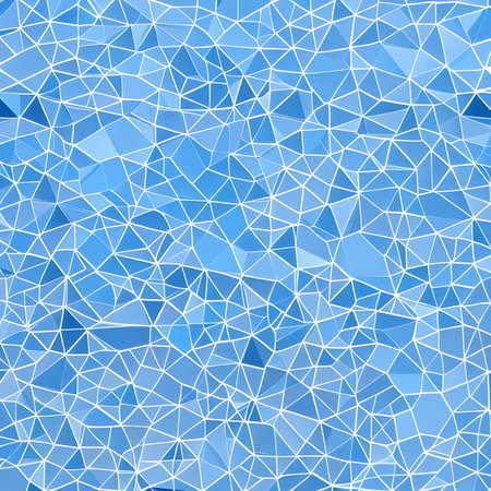 Geometric pattern of overlapping polygons in blue tones. The image was created using generative AI. geometric texture.の素材