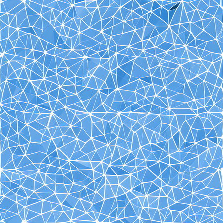 Geometric pattern of overlapping polygons in blue tones. The image was created using generative AI. geometric texture.の素材