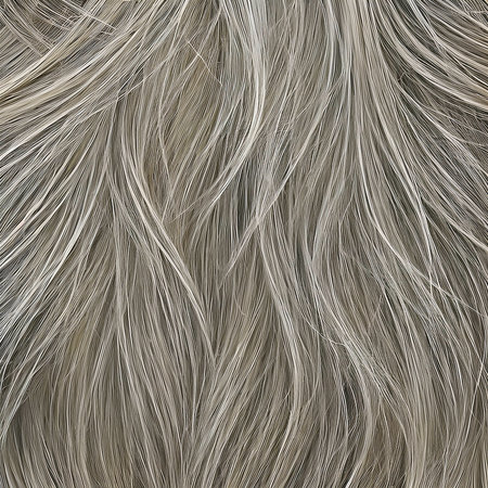 Illustration close-up of blond curly hair. Back view hairstyle with long wavy hair. The image was created using generative AI.の素材