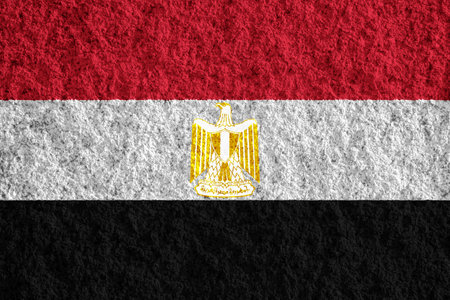 Flag of Egypt on a textured background. concept collage.の写真素材