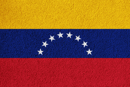 Flag of the Venezuela on a textured background. concept collage.の写真素材