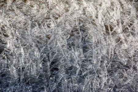 Ice surface of the river. Texture of ice shards. winter background.の写真素材