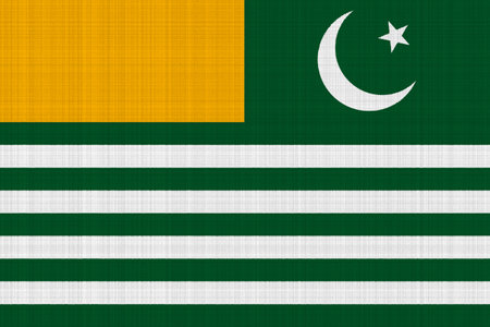 Flag of Azad Kashmir on a textured background. concept collage.の写真素材