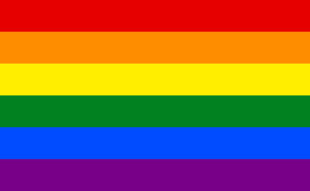 Flag LGBT pride community. Raimbow gay culture symbol. Illustration pride symbolの写真素材