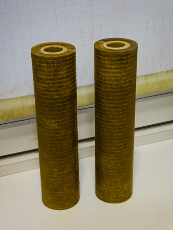 Two old dirty used water filters close up. The concept of a healthy lifestyle. Clean water is the foundation of health.の写真素材