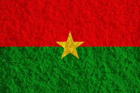 Flag of Burkina Faso on a textured background. concept collage.の写真素材