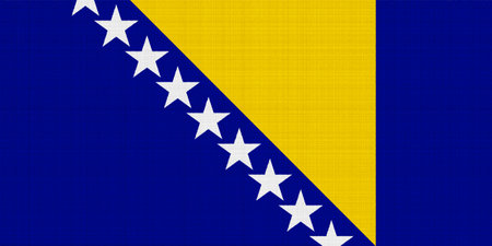 Flag of Bosna i Hercegovina on a textured background. concept collage.の写真素材
