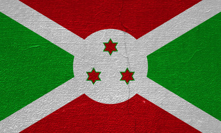 Flag of Republic of Burundi on a textured background. Concept collage.の写真素材