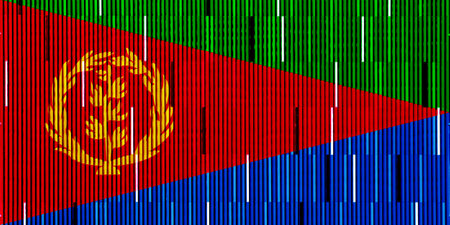 Flag of State of Eritrea on a textured background. concept collage.の写真素材