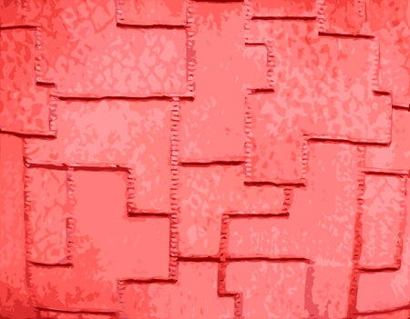 Vector illustration of fabric background with geometric pattern. Furniture jacquard fabric with a geometric pattern.のイラスト素材