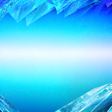 Generative AI fantasies on the theme of chaotic New Year's ice texture. Background for a Christmas card in a modern style.の素材