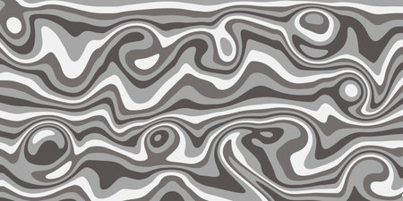 Abstract wavy background in gray-beige and black tones. Autumn concept.の写真素材