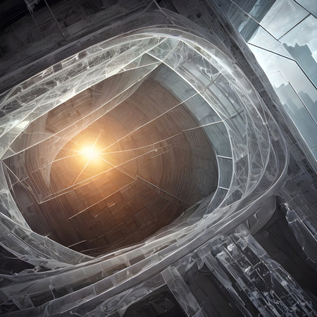 Fantasy generative AI Glassformism. Background made of transparent glass and crystals.の素材