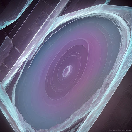 Fantasy generative AI Glassformism. Background made of transparent glass and crystals.の素材