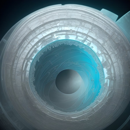 Fantasy generative AI Glassformism. Background made of transparent glass and crystals.の素材