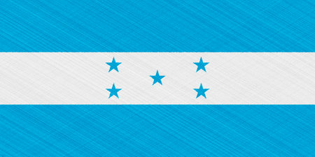 Flag of Republic of Honduras on a textured background. Concept collage.の写真素材