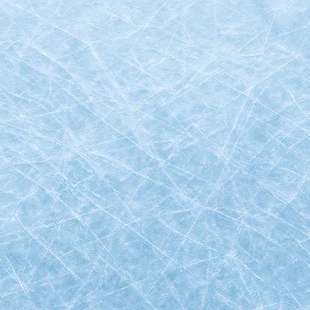 Icy blue surface showcases a pattern of etched lines, suggesting motion and activity frozen in time.の素材