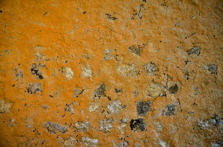 Old runed brick wall of a house