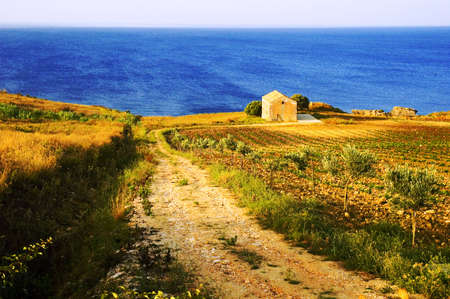 Beautiful european coastal sceneの写真素材