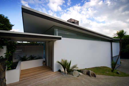 Modern, designer residential homeの写真素材