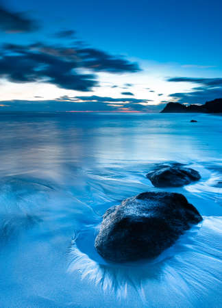 Magical nature moments, sunrise above the ocean.の写真素材