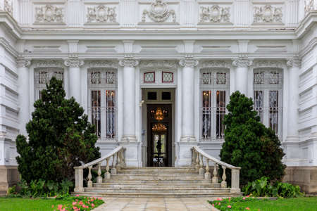 Beautiful main entrance of the Pedro de Osma museum in Barranco district from Lima, Peruのeditorial素材