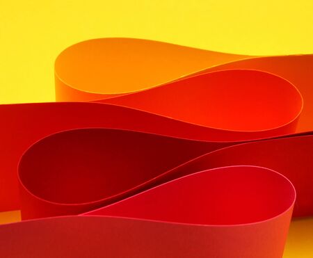 Warm color palette arc wave form papersの写真素材