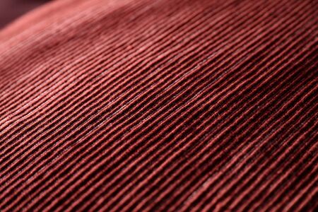 Red woven fabric closeupの写真素材