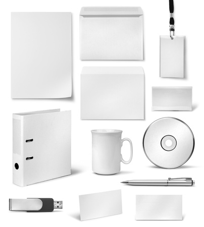 Realistic corporate visual brand identity blank design templatesの写真素材